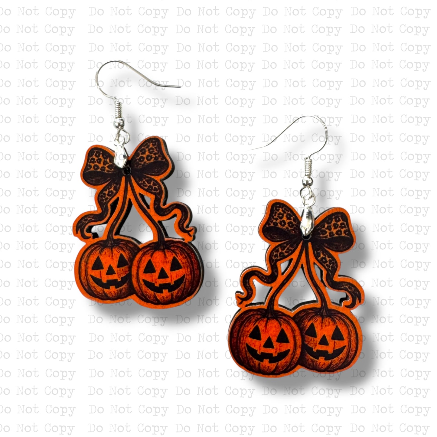 Coquette Pumpkin Earring Sublimation Blank Kit