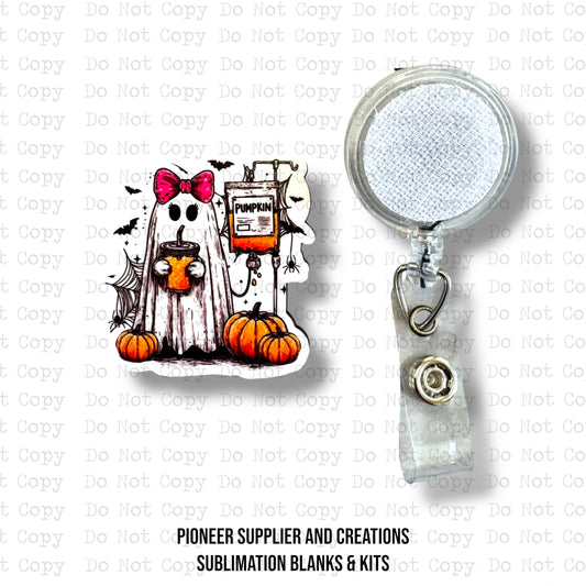 Pumpkin IV Badge Button Sublimation Blank