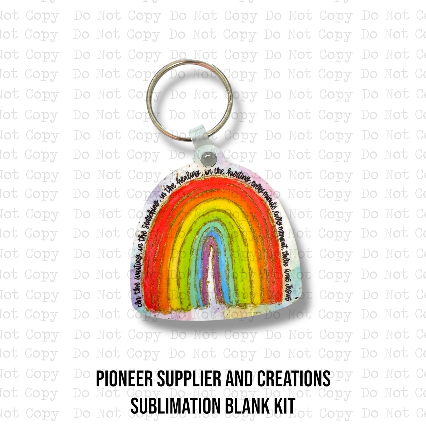 In The Waiting Keychain Sublimation Blank Kit
