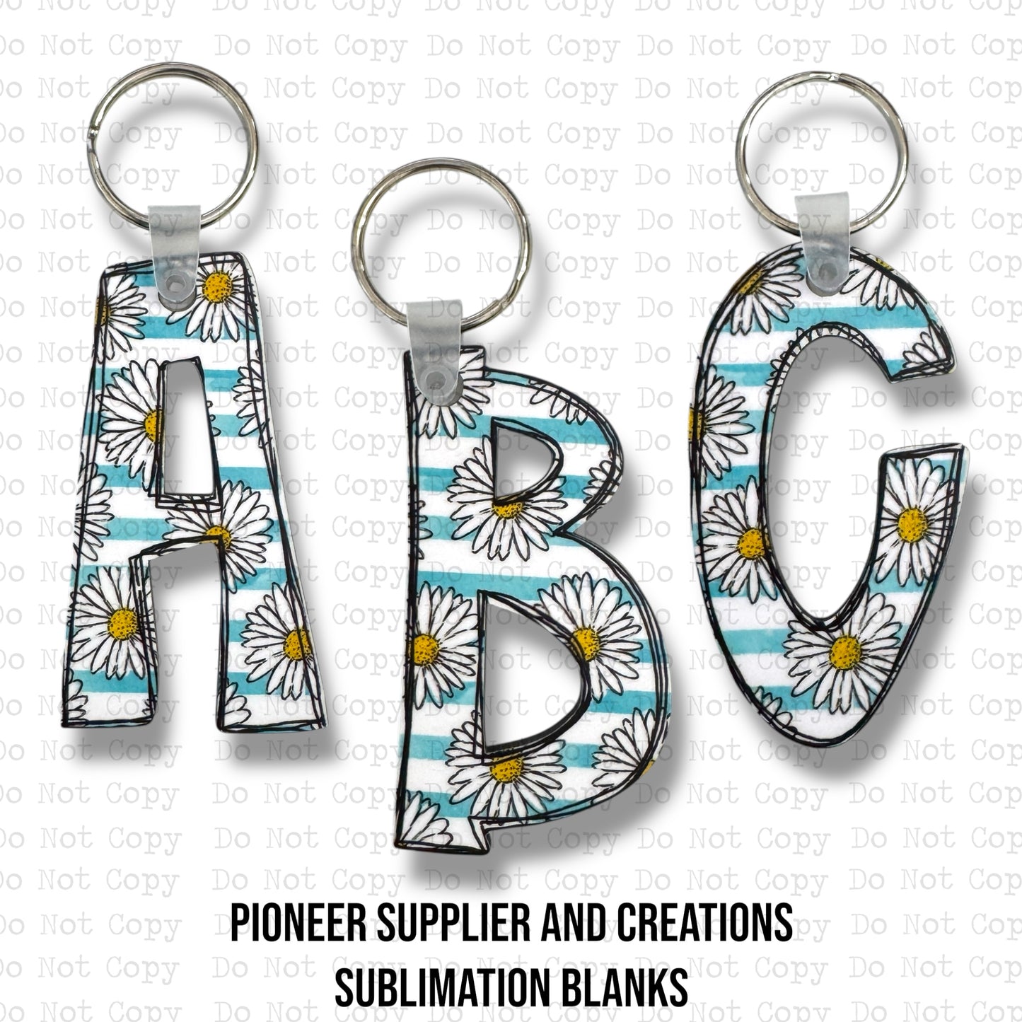 Alpha B Keychain Sublimation Blank | Exclusive Monogram Moments