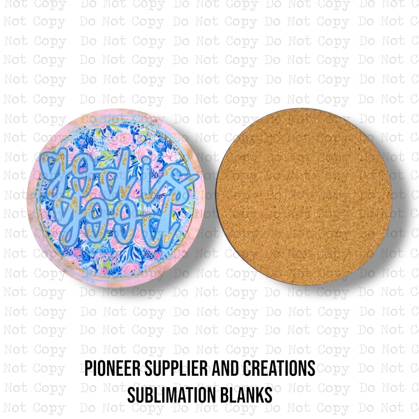 Round Desk Coaster 3.6in Sublimation Blank