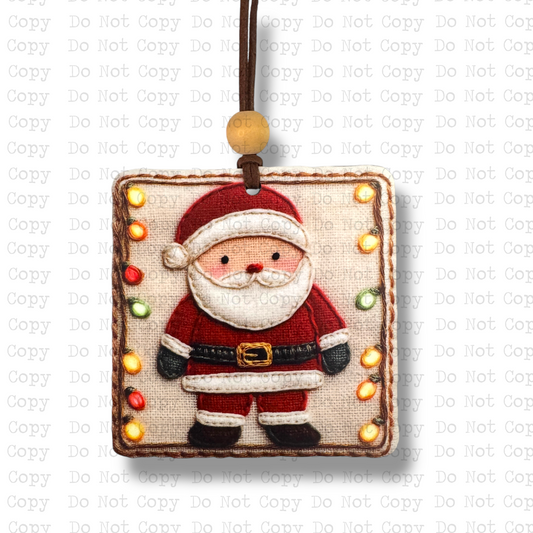 Santa Tapestry Ornament Sublimation Blank