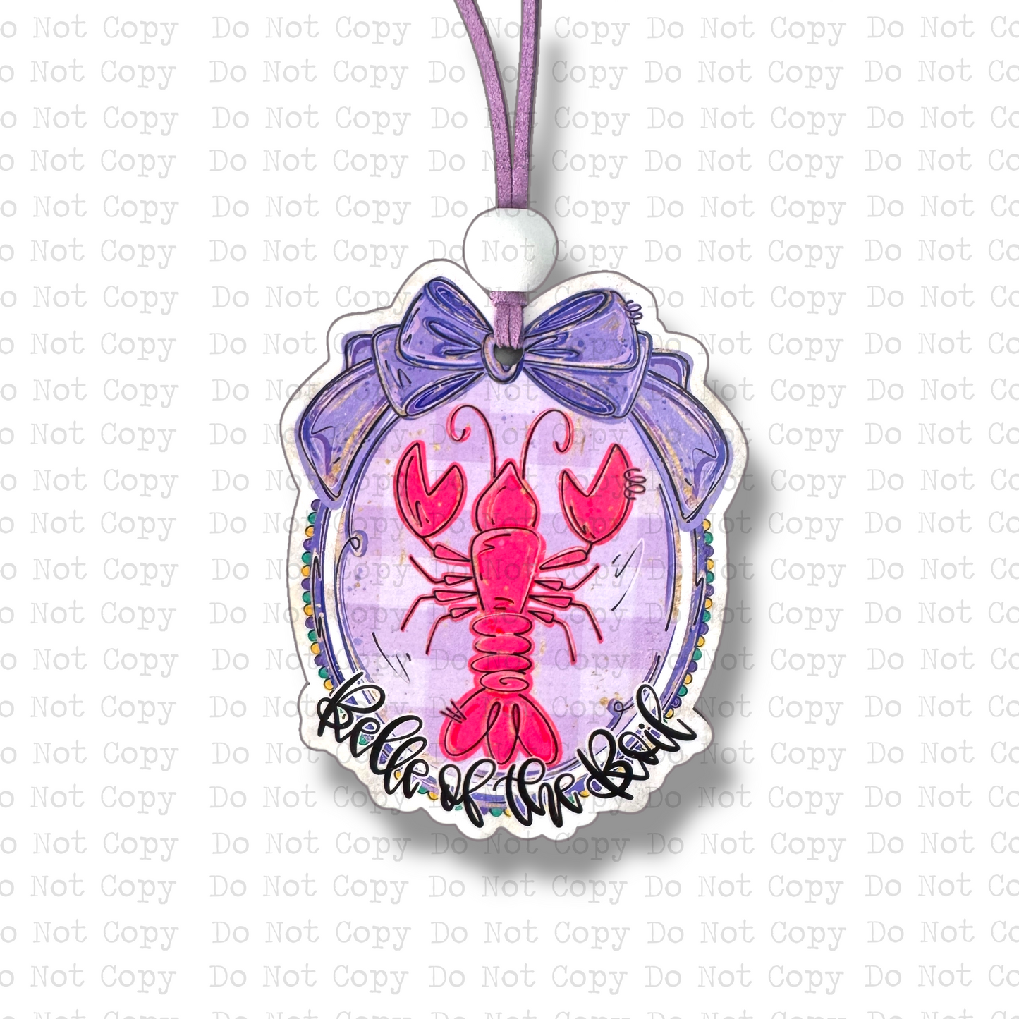 Belle Of The Boil Car Charm Sublimation Blank