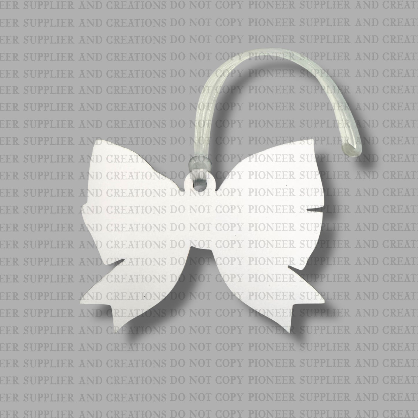 Sports Balls Bow Bag Tag Sublimation Blanks | Exclusive Monogram Moments