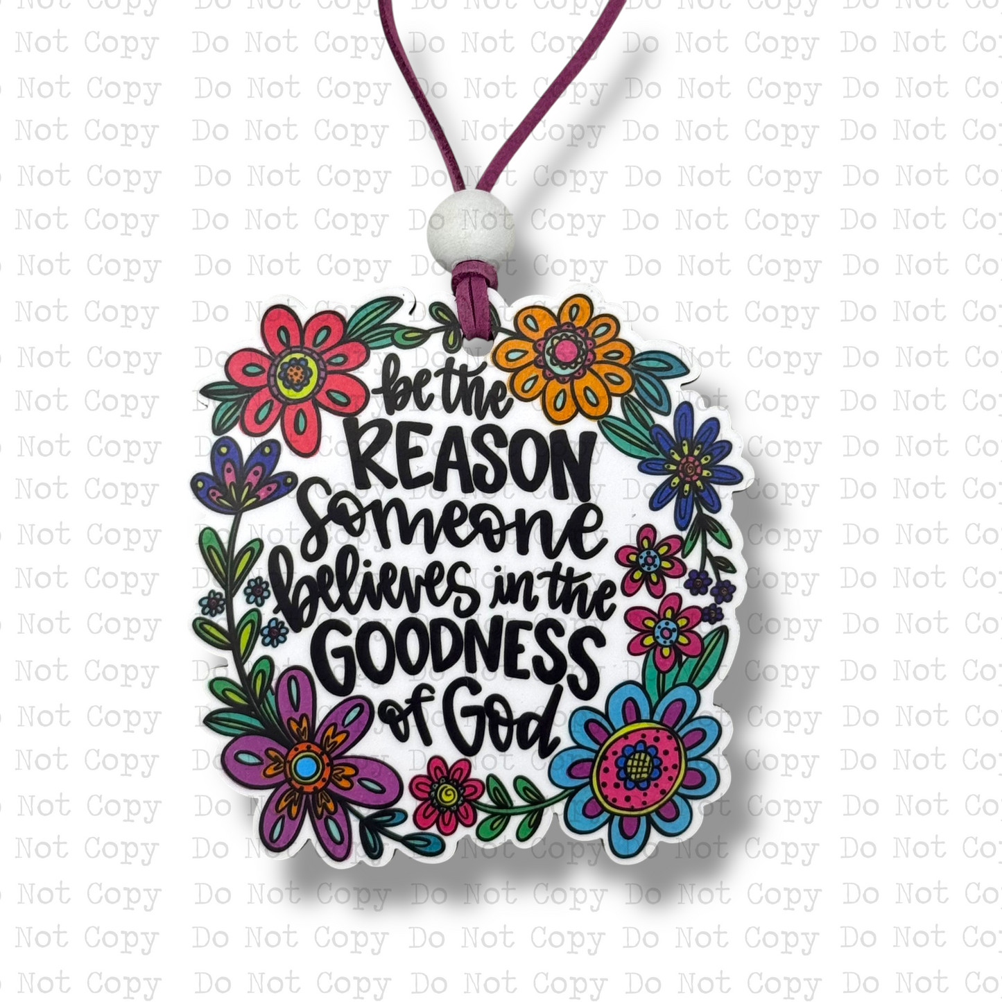 Goodness of God Car Charm Sublimation Blank | ARA