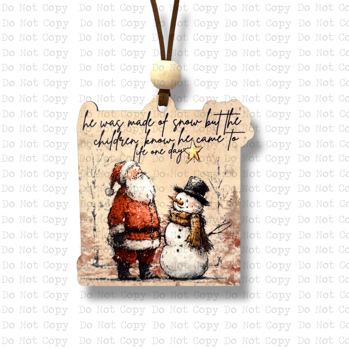 He Came To Life Ornament Sublimation Blank