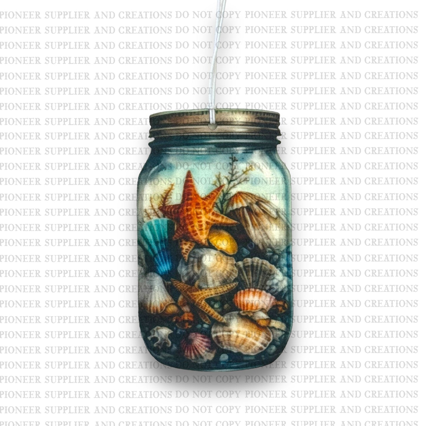 Sea Shells Jar Air Freshener & Transfer Sublimation Blank Kit