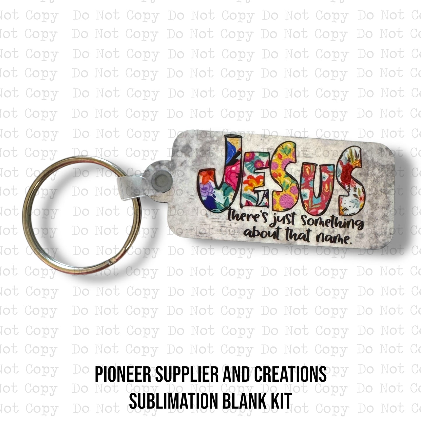 Something About That Name Keychain Sublimation Blank Kit