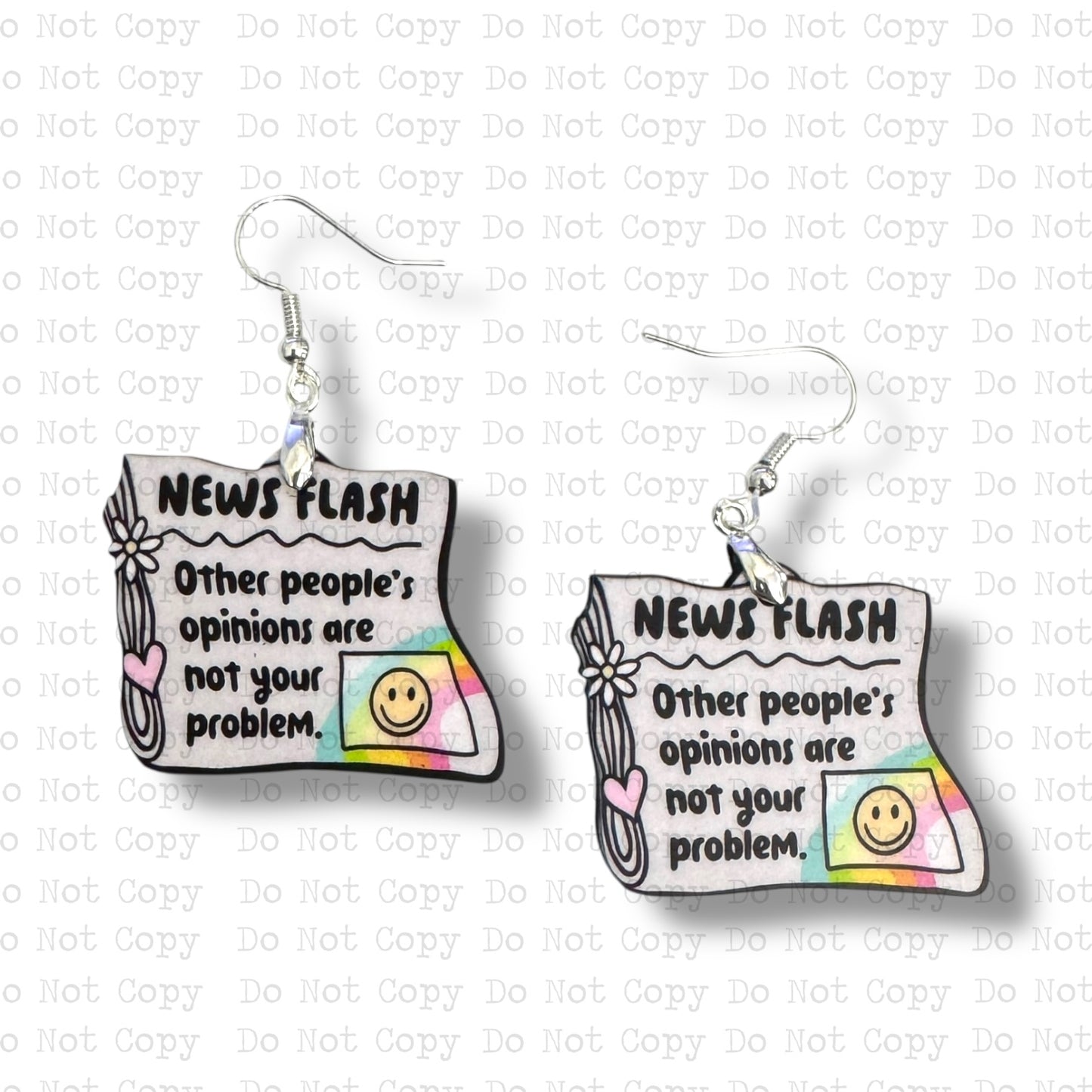 News Flash Earring Sublimation Blank Kit