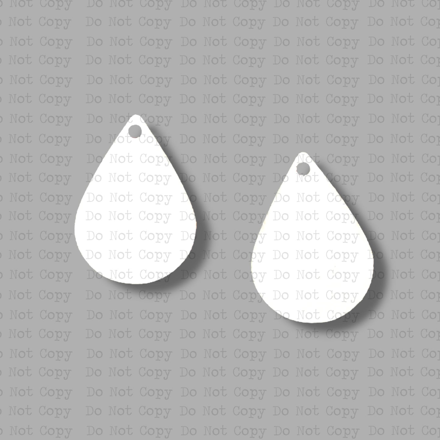 1.5" Rounded Teardrop Earring Sublimation Blanks