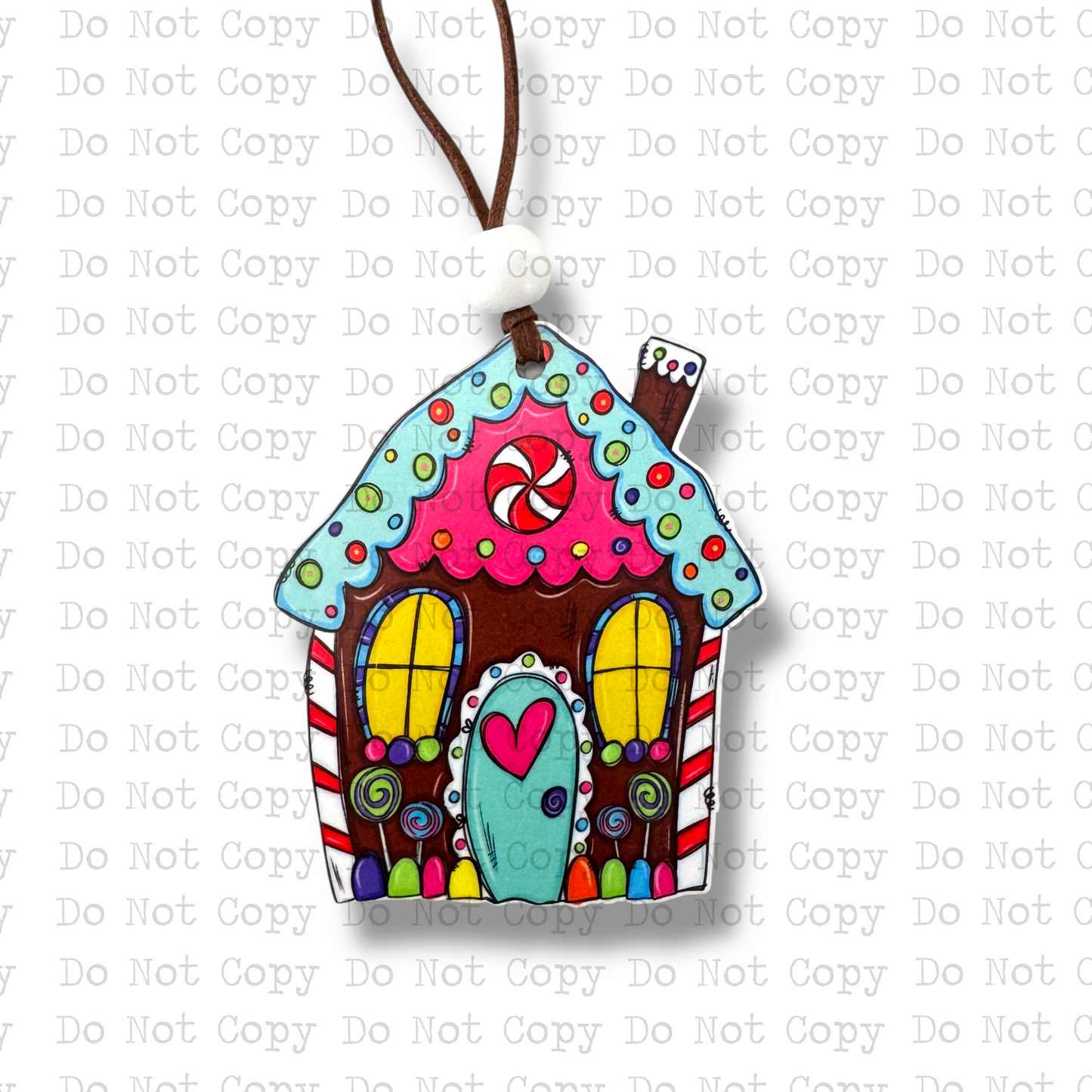 Gingerbread House Ornament Sublimation Blank