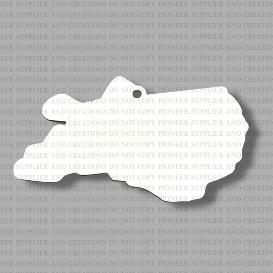 North Carolina Quilt Car Charm Sublimation Blanks | MM