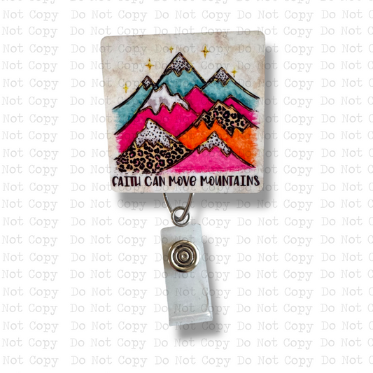 Mountains Badge Button Sublimation Blank