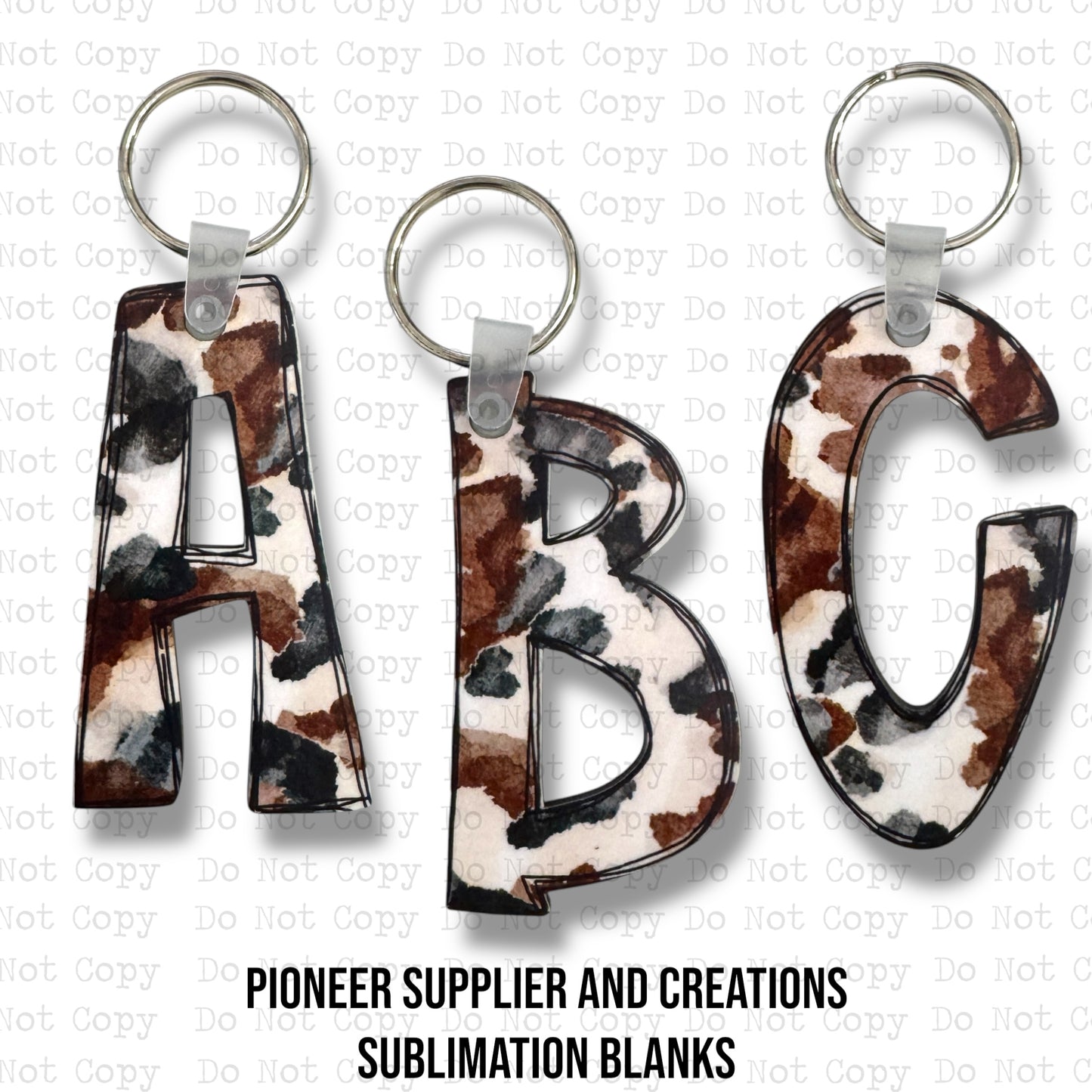 Alpha B Keychain Sublimation Blank | Exclusive Monogram Moments
