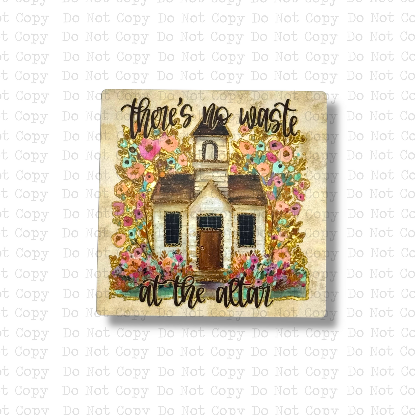There's No Waste At The Altar Magnet Sublimation Blank Kit | SDD