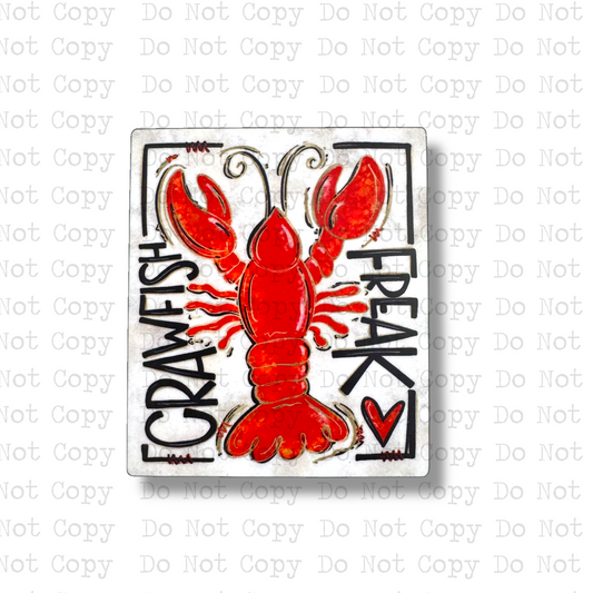 Crawfish Freak Badge Button Sublimation Blank | Set of 2