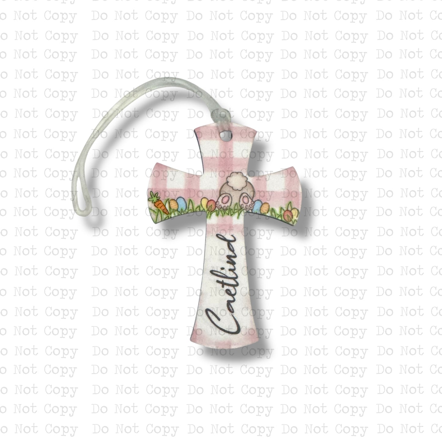 Easter Cross Bag Tag Sublimation Blanks | Exclusive Monogram Moments