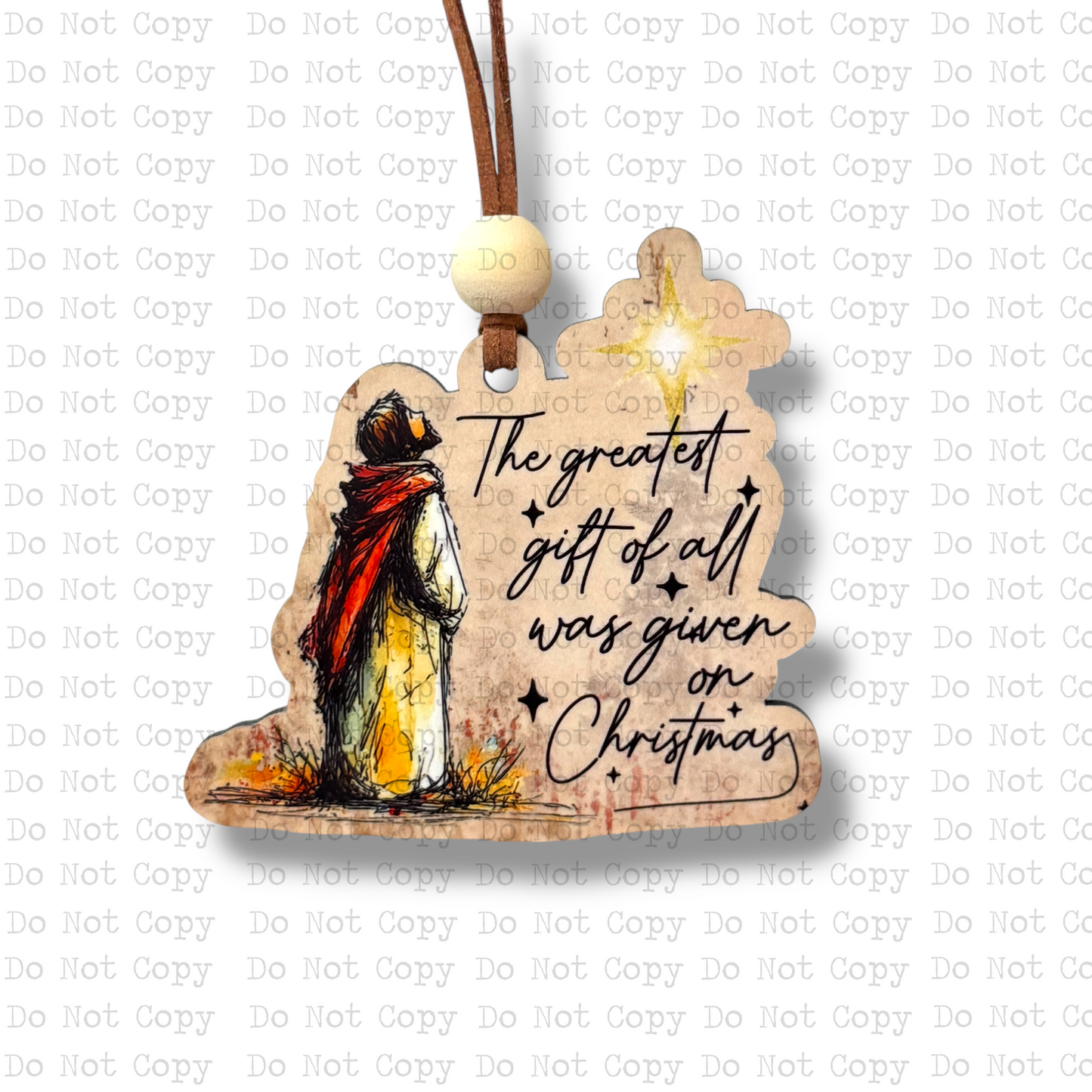 The Greatest Gift Ornament Sublimation Blank