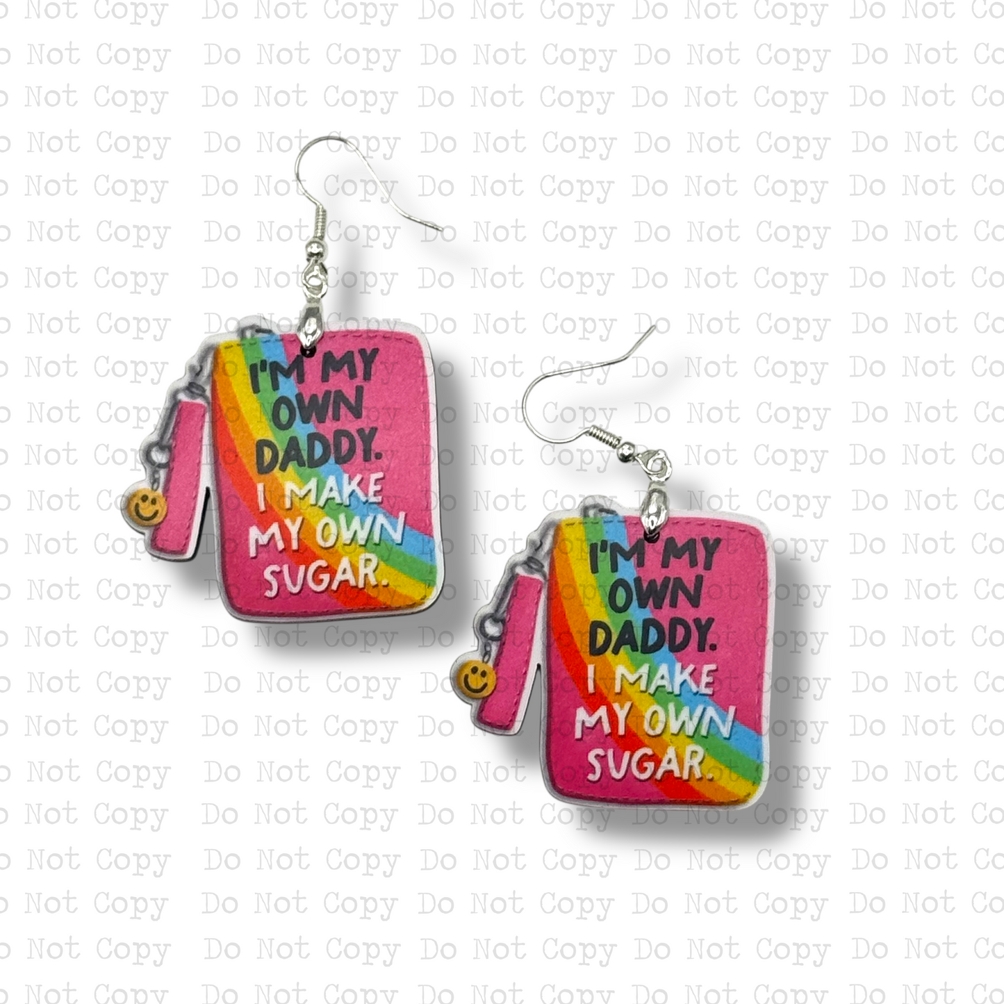 I Make My Own Sugar Earring Sublimation Blank Kit | TRS