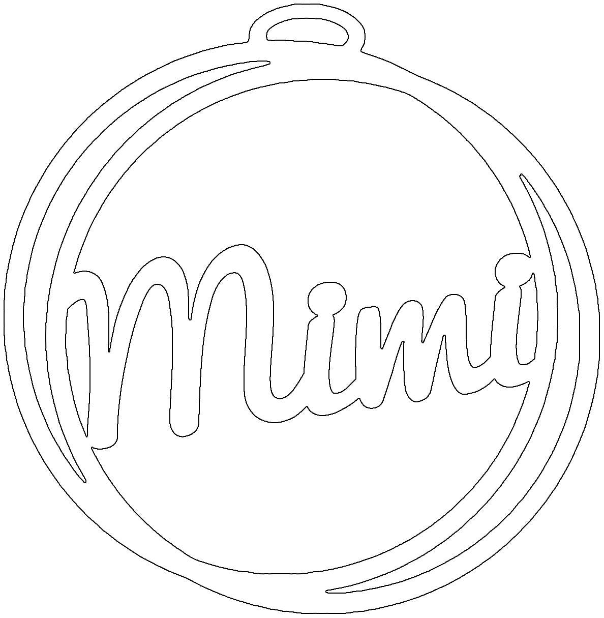 Mimi Car Charm Sublimation Blank