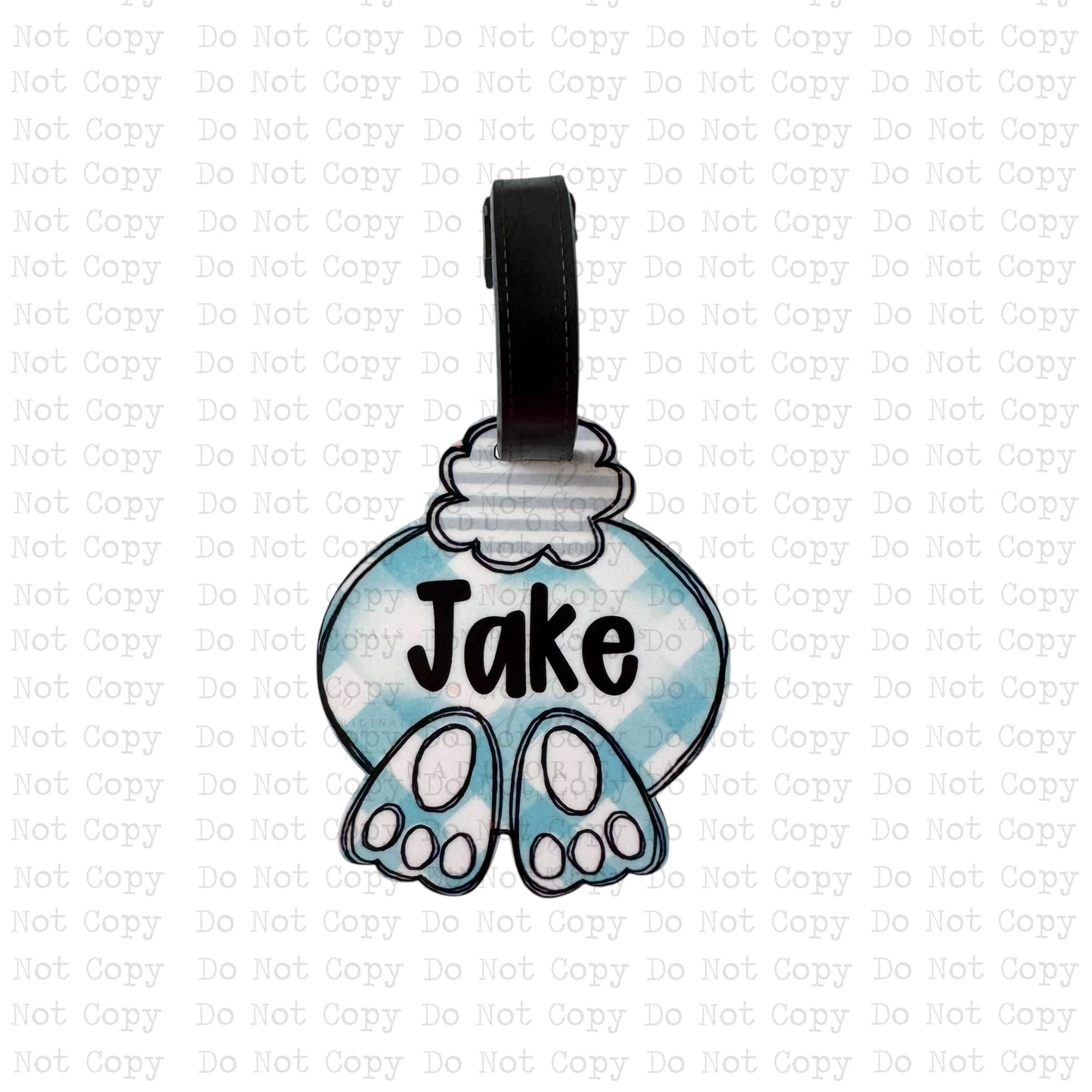 Bunny Bottom Name Plate Sublimation Blanks | Exclusive Monogram Moments