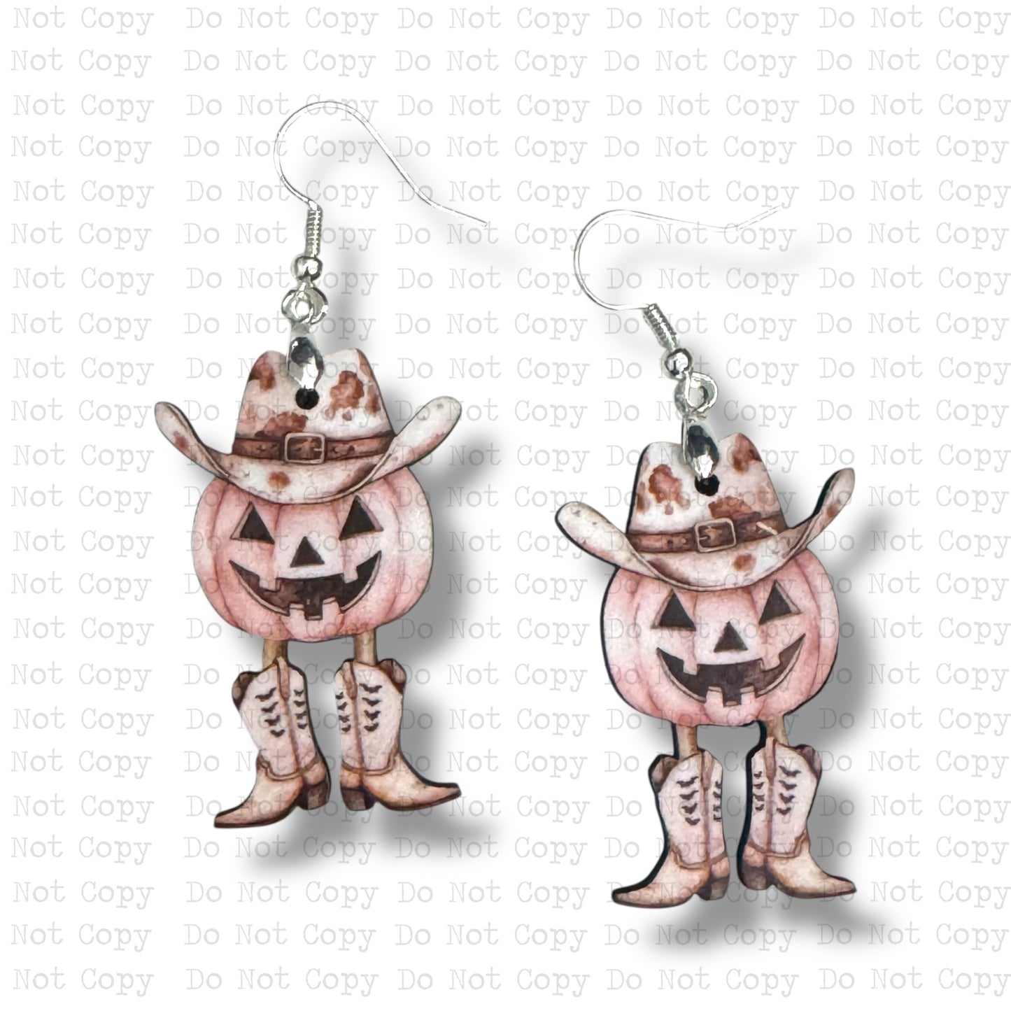 Western Pumpkin Earring Sublimation Blank Kit