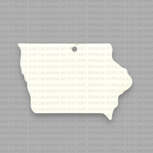 Iowa Ornament Sublimation Blank