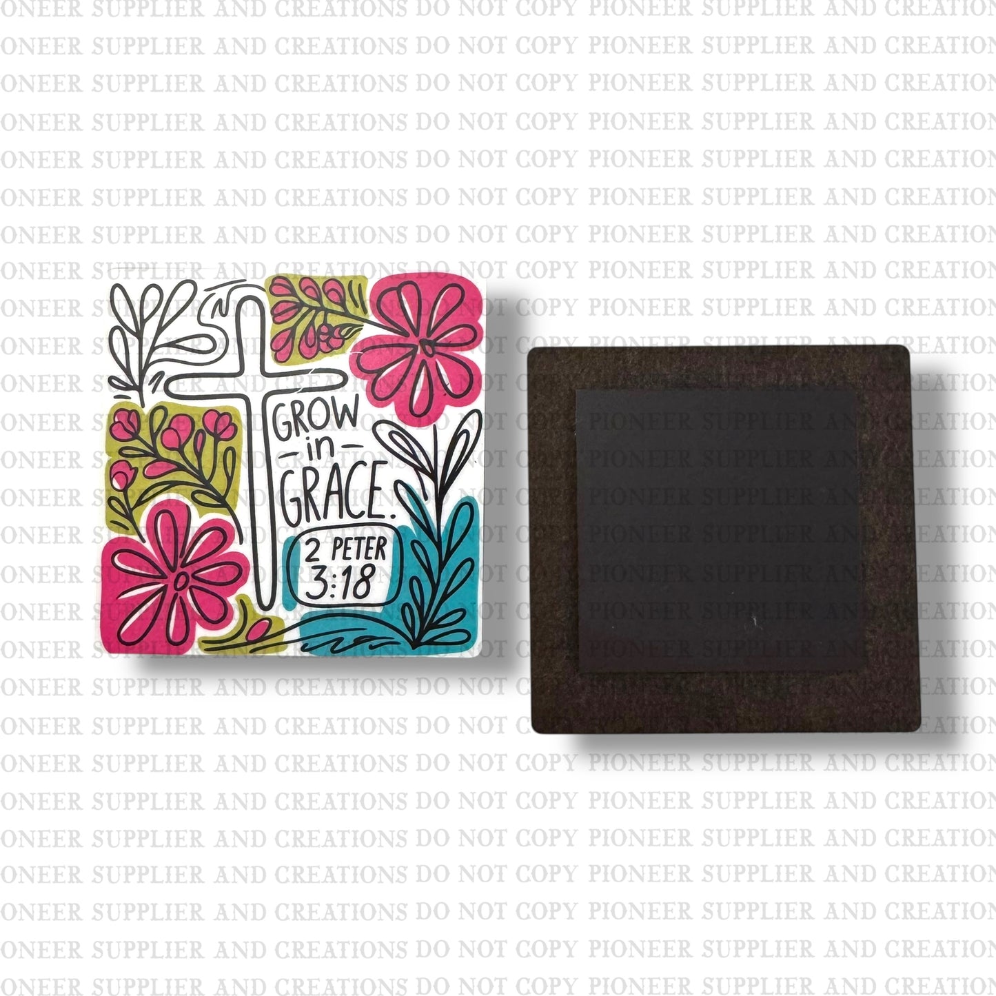Grow In Grace Magnet Sublimation Blank Kit