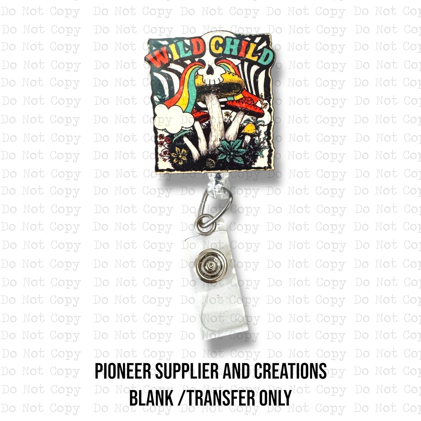 Wild Child Badge Reel Sublimation Blanks | Exclusive