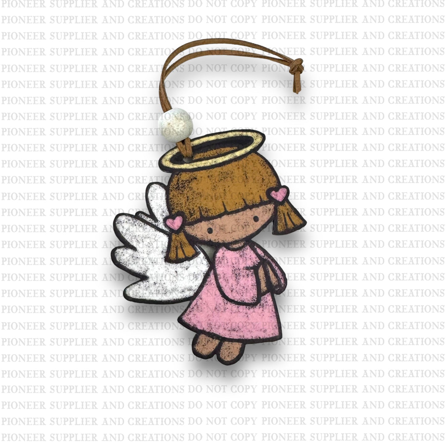 Angel Chalk Girl Ornament Sublimation Blank