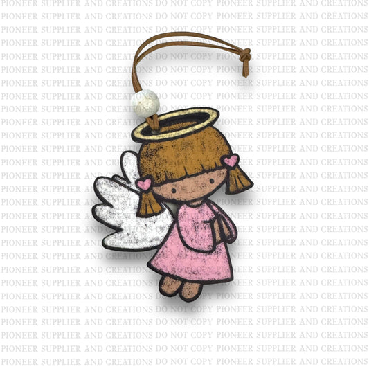 Angel Chalk Girl Ornament Sublimation Blank