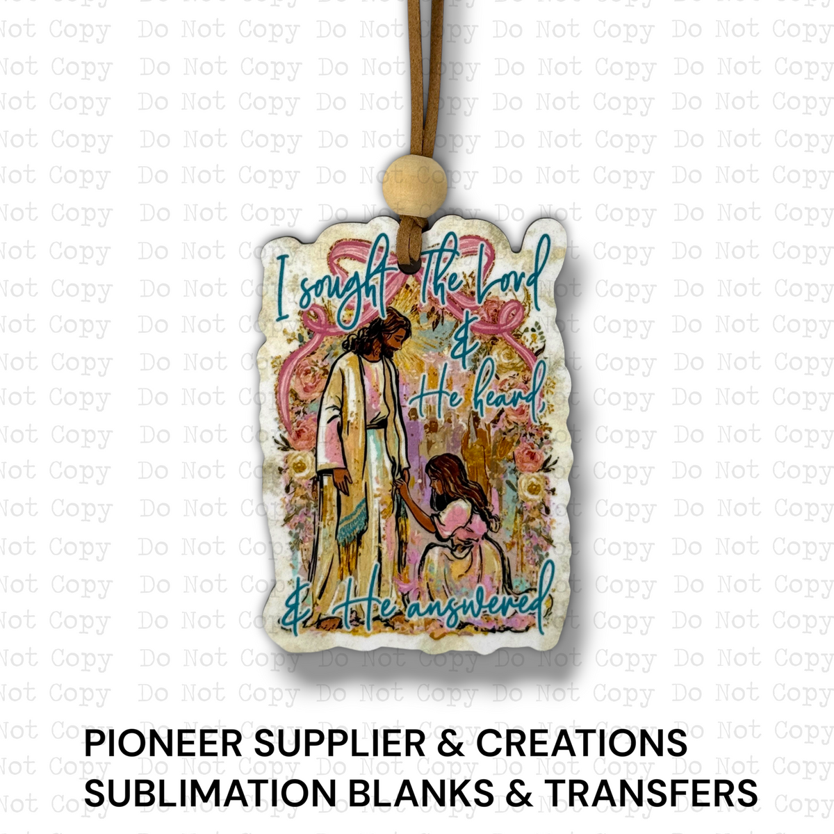 He Heard and He Answered Ornament Sublimation Blank | SSD