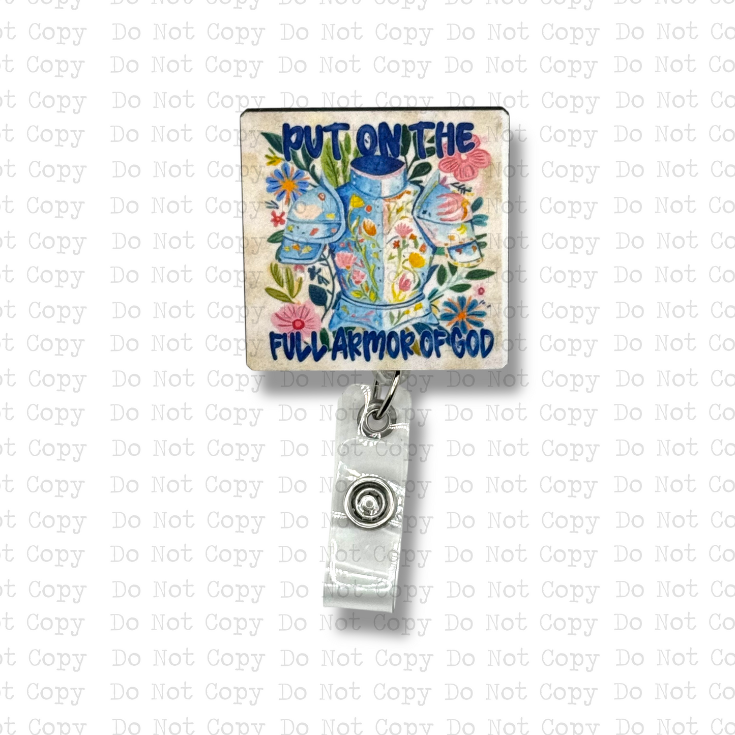 Put On The Full Armor Of God Badge Button Sublimation Blank | Set of 2 SDD