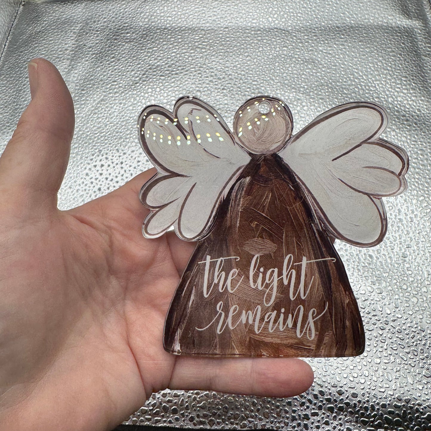 Brown The Light Remains Acrylic Pressed Blank