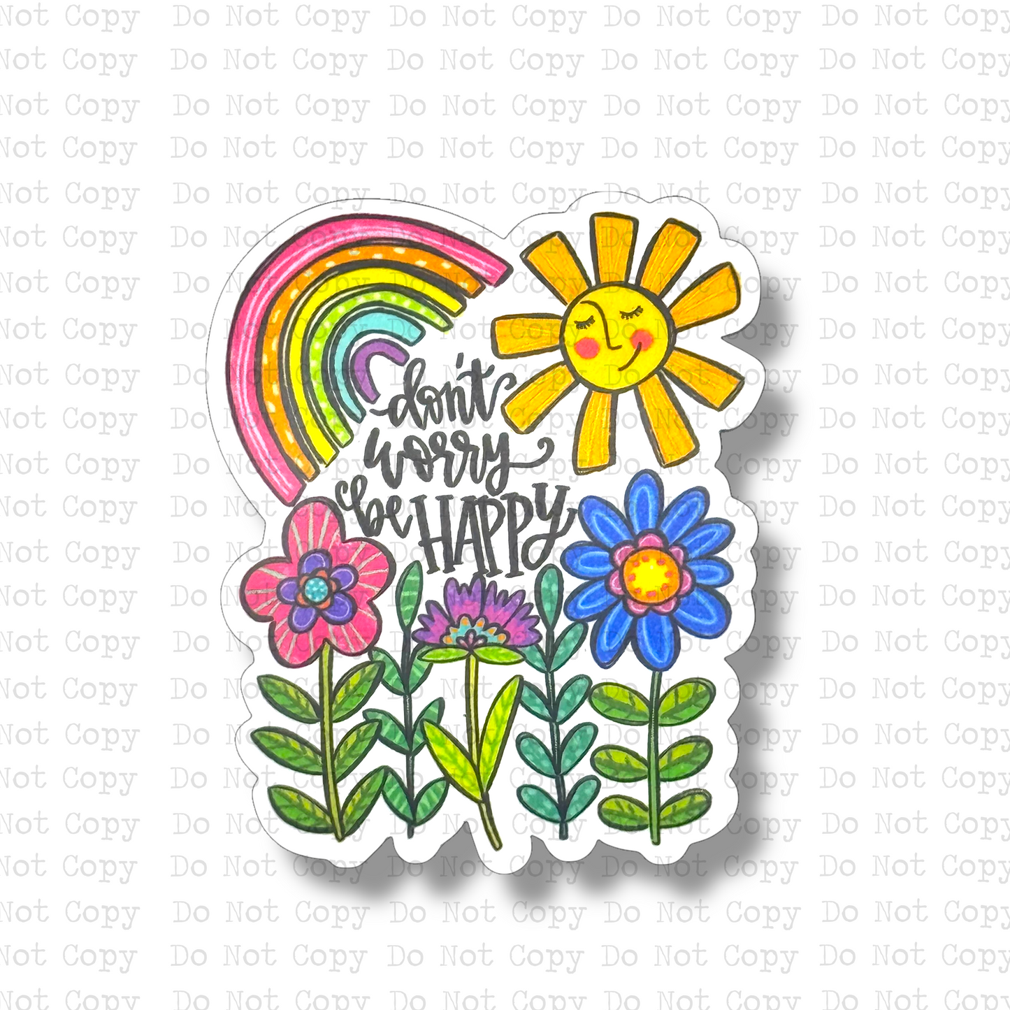 Don't Worry Be Happy Magnet Sublimation Blank Kit | ARA