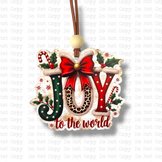 Joy To The World Ornament Sublimation Blank