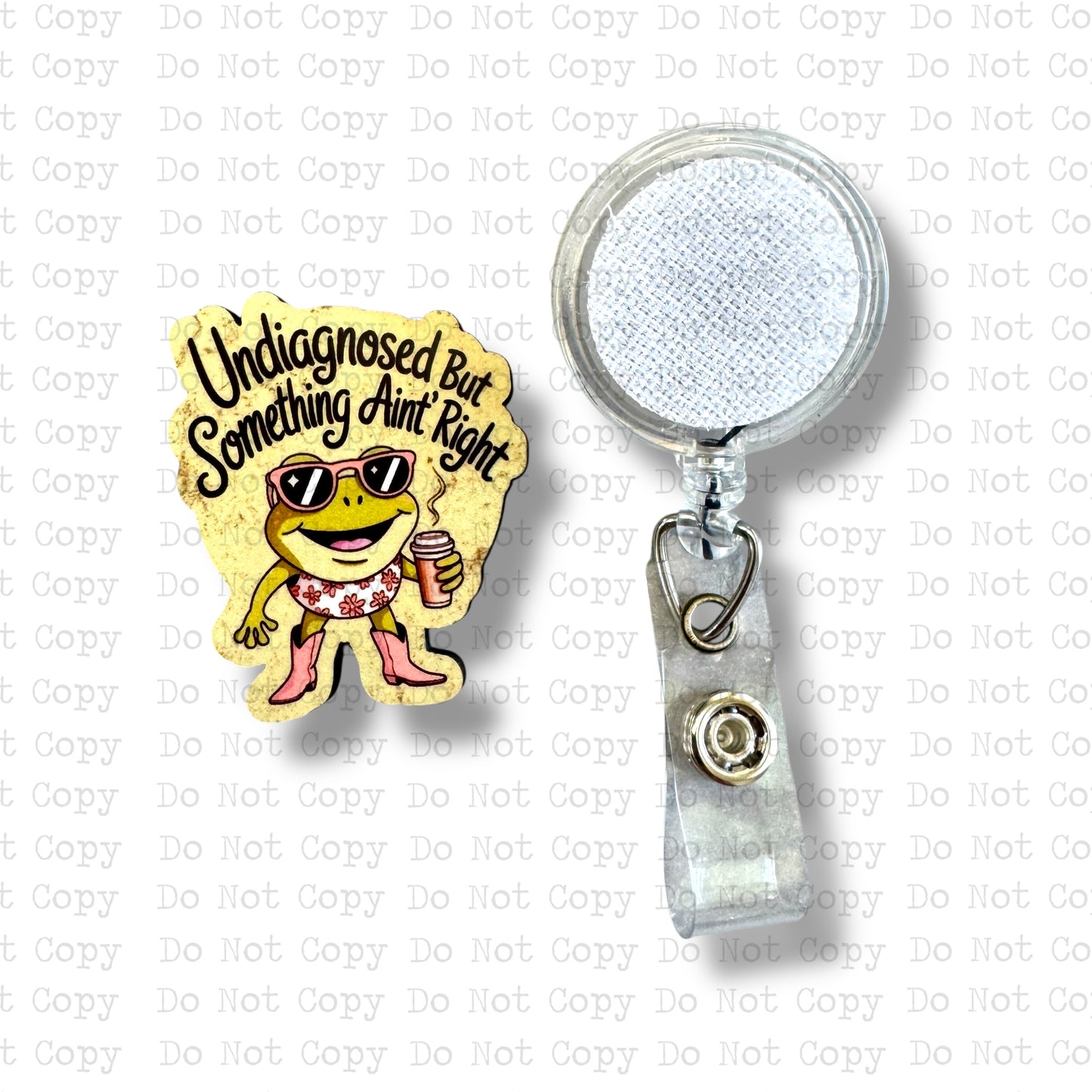 Undiagnosed But Something Aint Right Badge Button Sublimation Blank