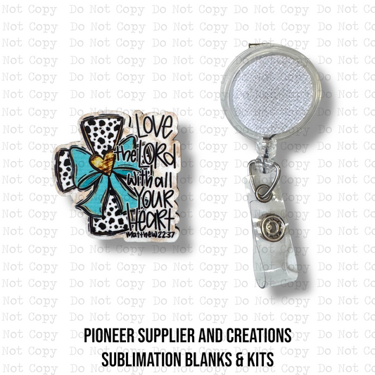 Love The Lord Badge Button Sublimation Blank