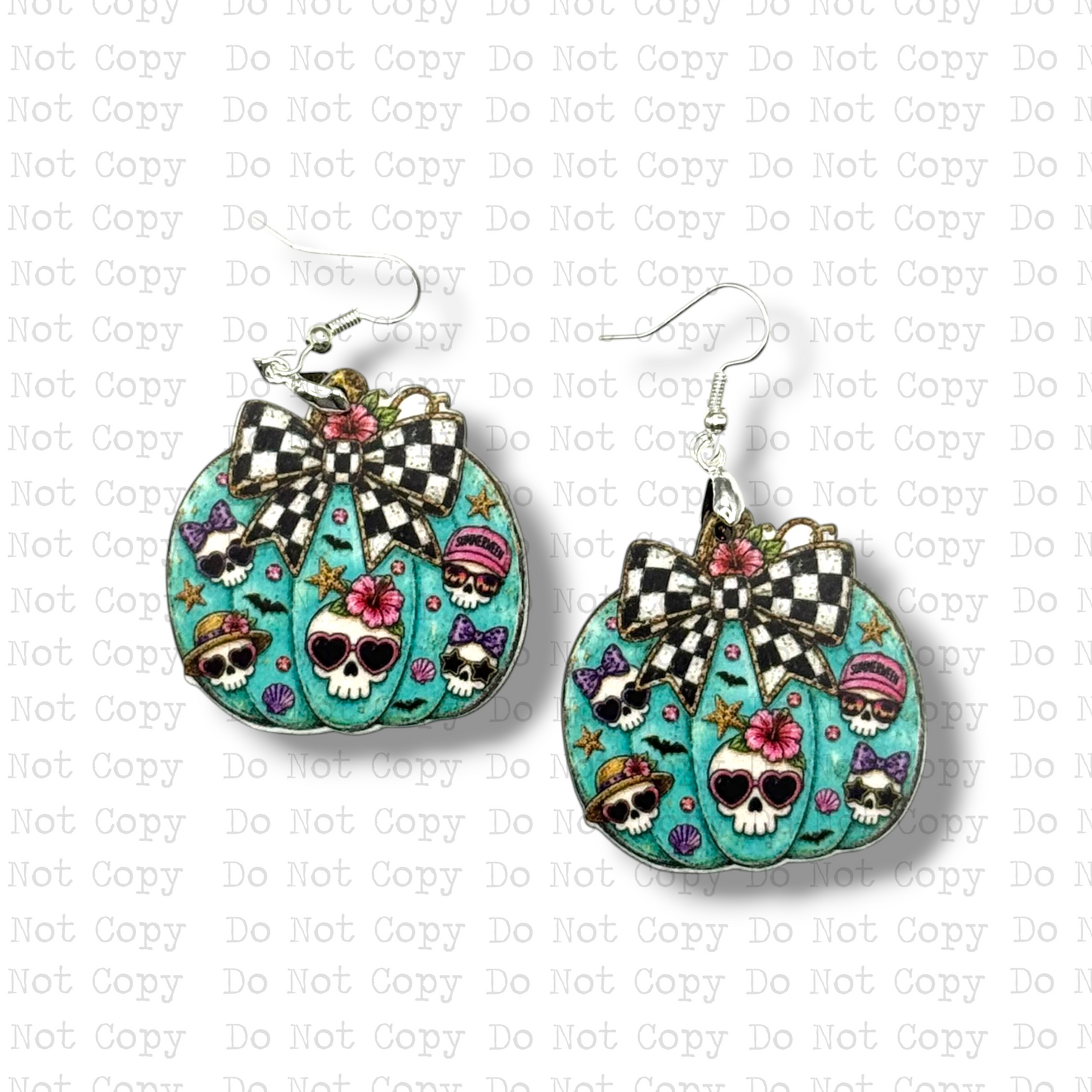 Summerween Pumpkin Earring Sublimation Blank Kit