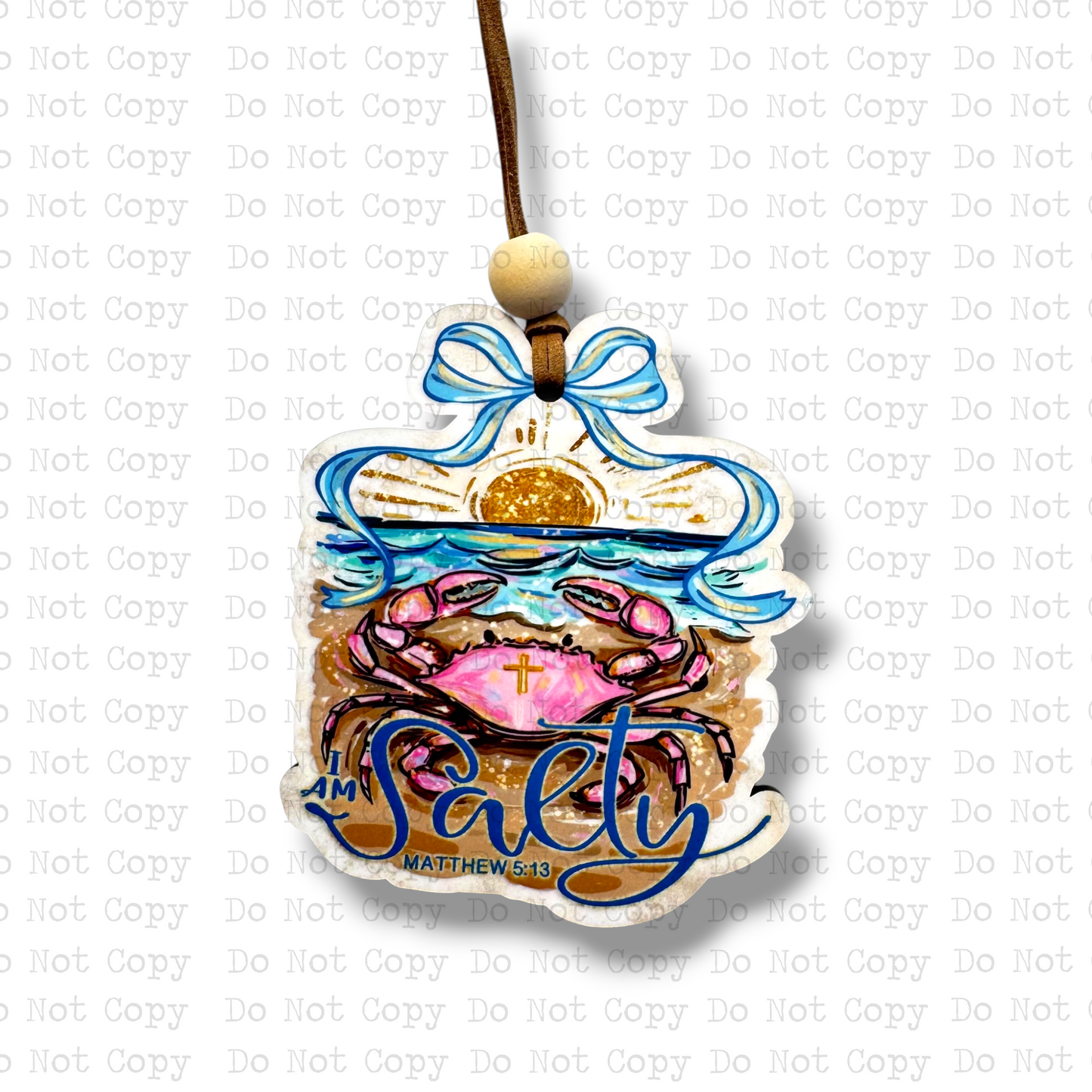 Salty Matthew 5:13 Car Charm Sublimation Blank | SSD
