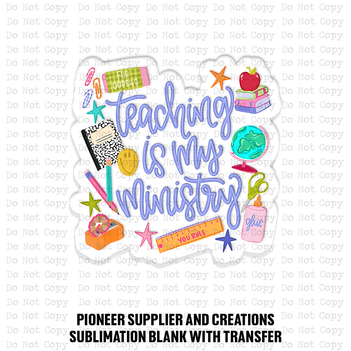 Teaching Is My Ministry Magnet Sublimation Blank Kit | TCC