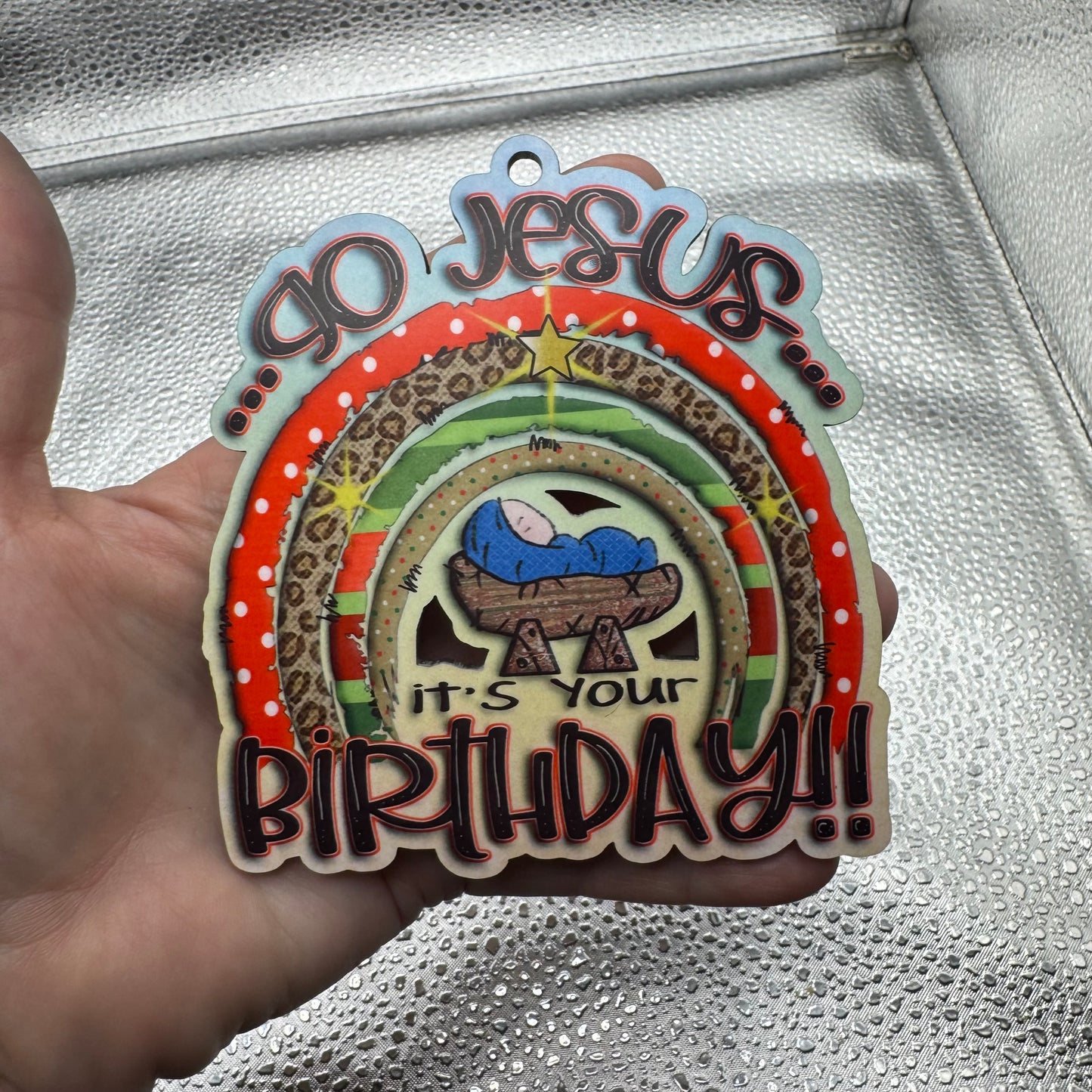 Go Jesus ... It's Your Birthday Pressed Blank
