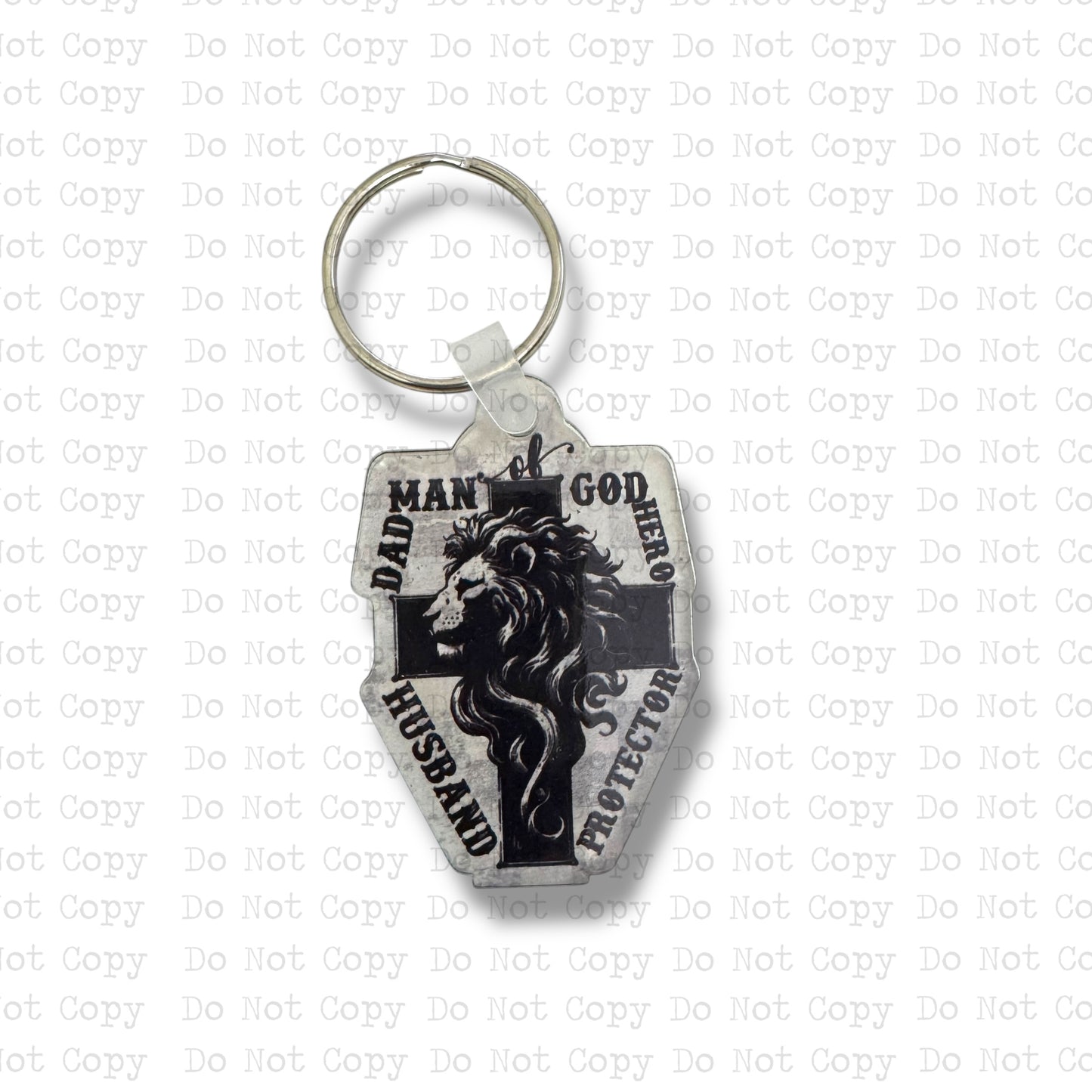 Man Of God Keychain Sublimation Blank Kit