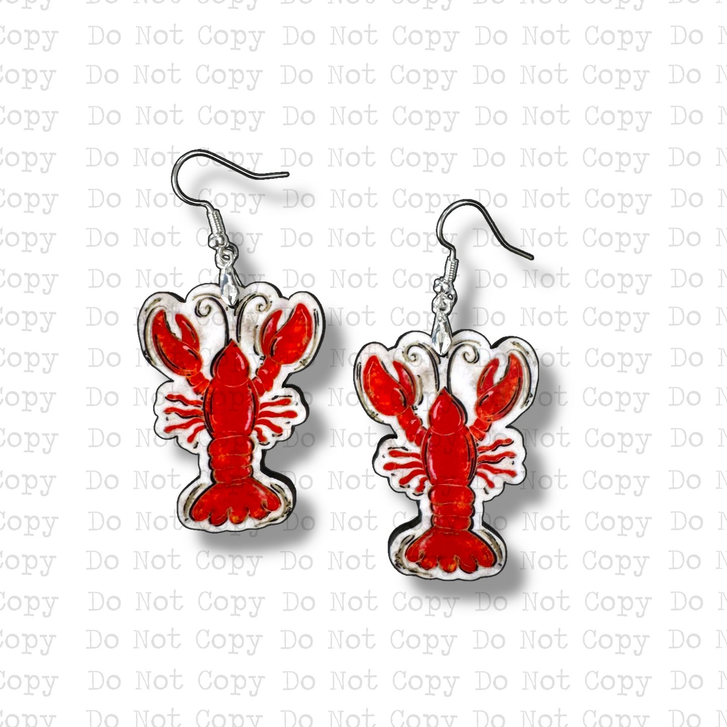 Crawfish Earring Sublimation Blank Kit