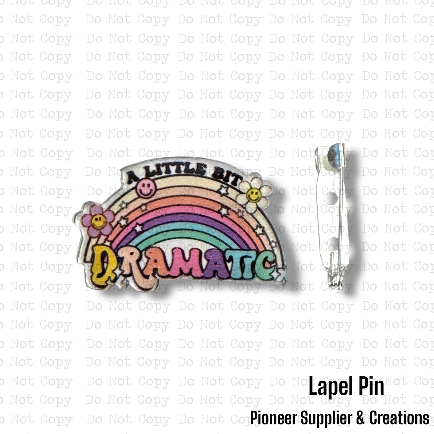 Dramatic Lapel Pin Sublimation Blank | Exclusive