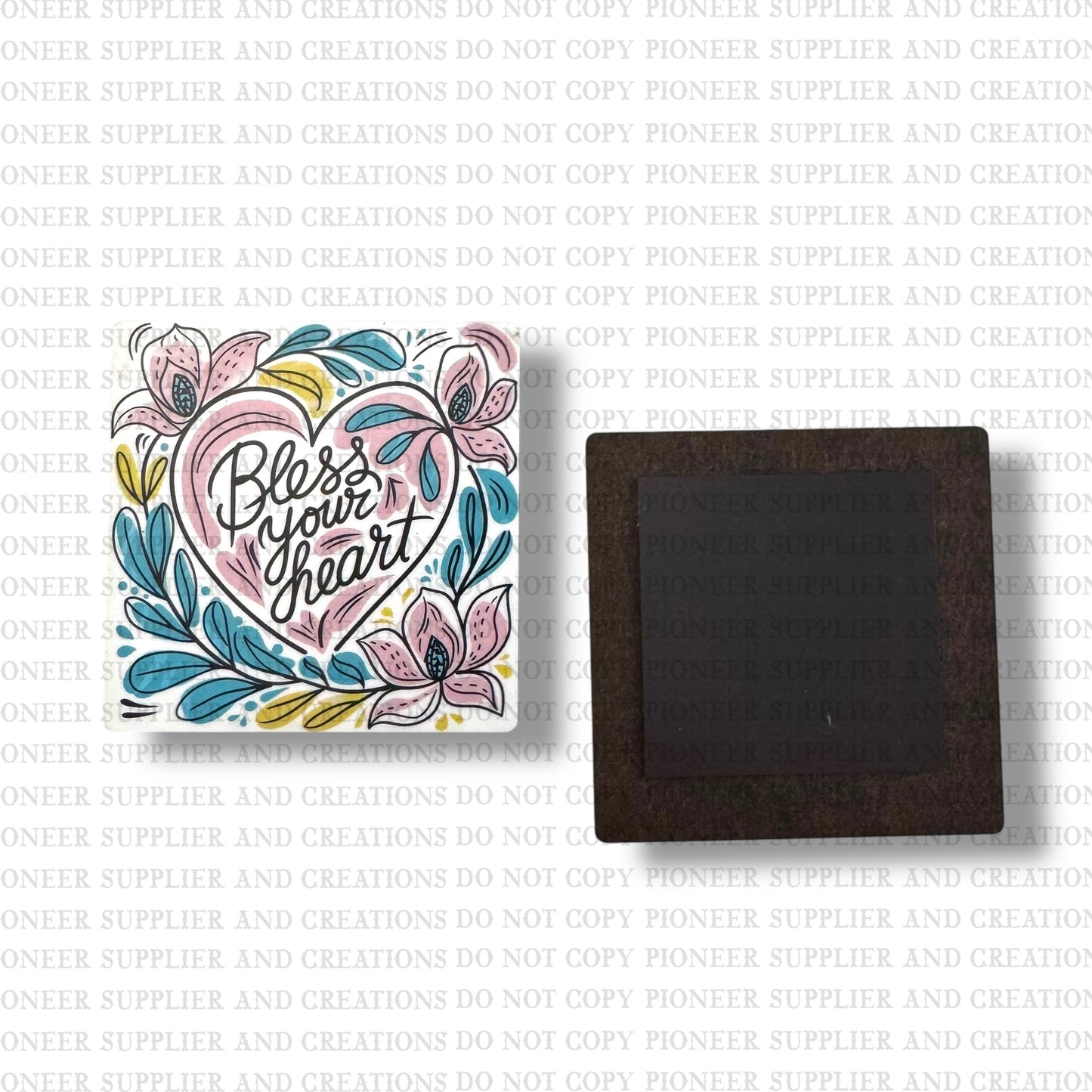 Bless Your Heart Magnet Sublimation Blank Kit