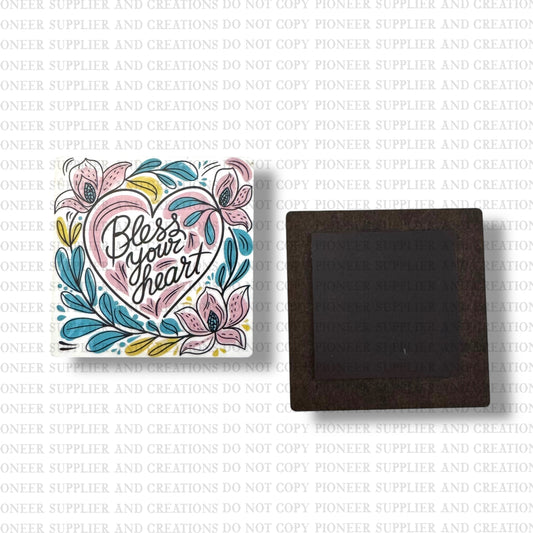 Bless Your Heart Magnet Sublimation Blank Kit