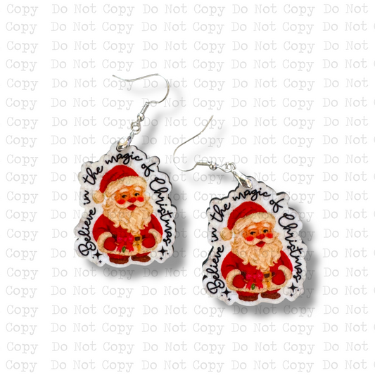 Magic Of Christmas Earring Sublimation Blank Kit | HDS