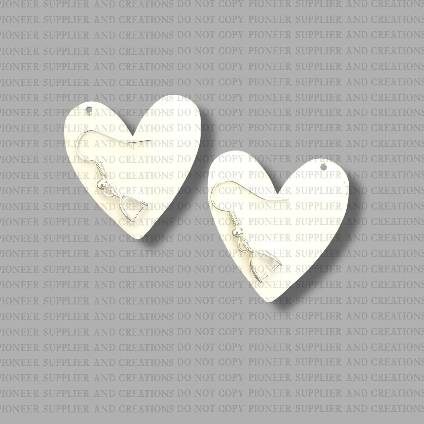 Quilt Heart Earring Sublimation Blanks | Exclusive Monogram Moments
