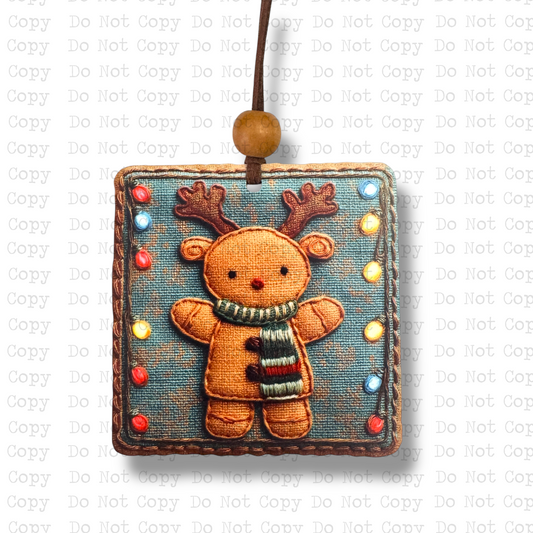 Reindeer Tapestry Ornament Sublimation Blank